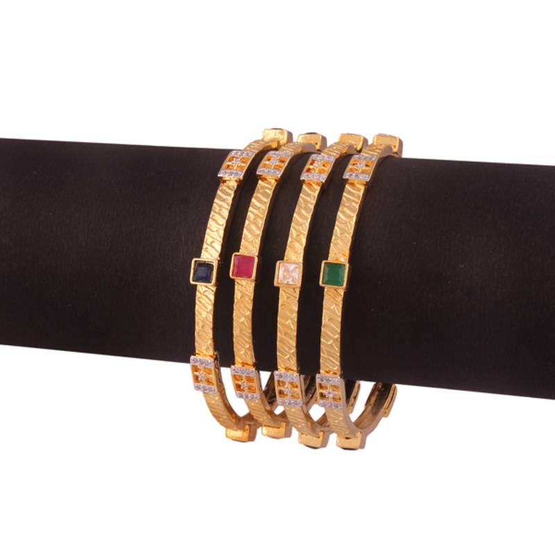 Awe-Inspiring gold plated antique bangle