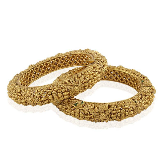 Magnificent Gold plated antique bangle