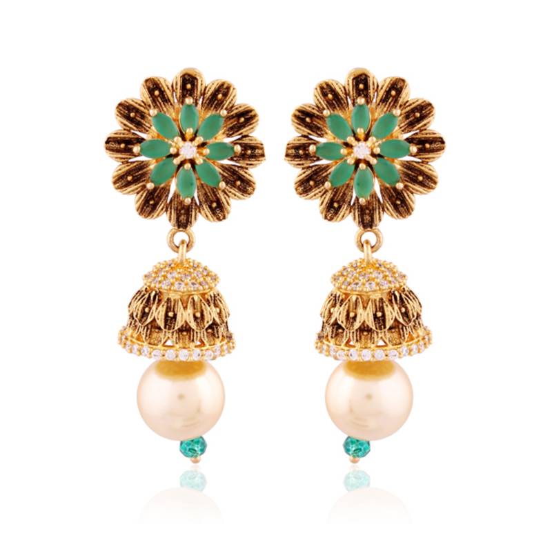 Fascinating Gold plated fusion jhumka