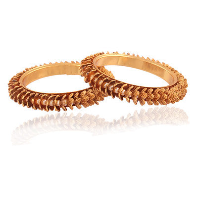 Unique gold plated antique bangles