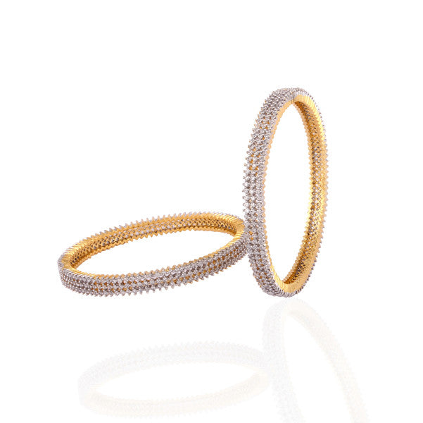 Dazzling american diamond bangles