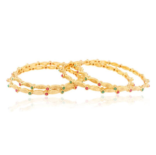 Timeless Gold plated Antique Bangles
