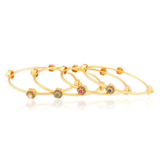 Impact styleicon Gold plated Antique Bangles