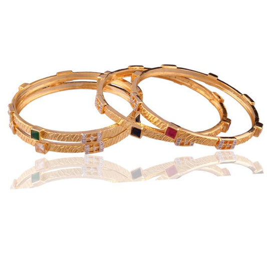 Awe-Inspiring gold plated antique bangle