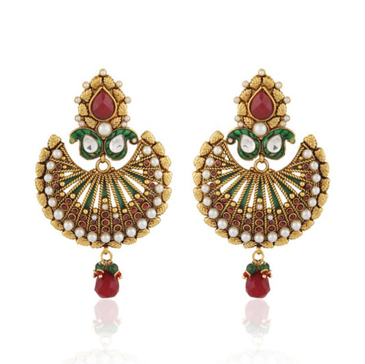 Fabulous Gold Plated Antique Earring