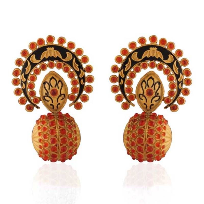 Exquisite Gold plated antique danglers