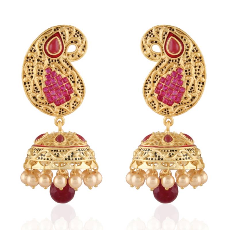 Dashing Gold plated Antique Jhumka