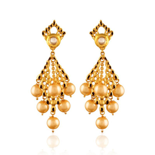 Modern style kundan earring