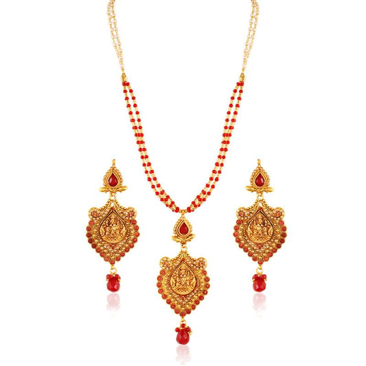 Enticing Gold Plated Temple Set